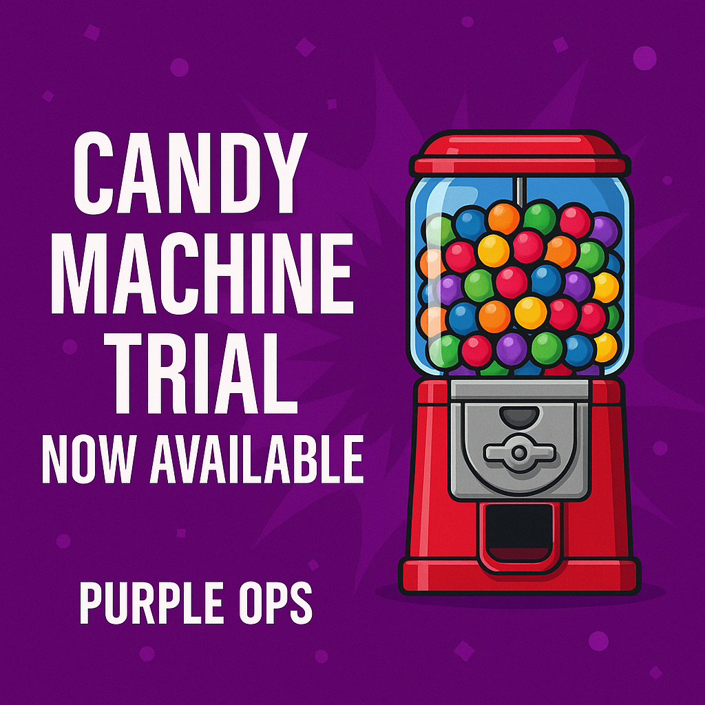 Purple Ops Candy Machine Trial